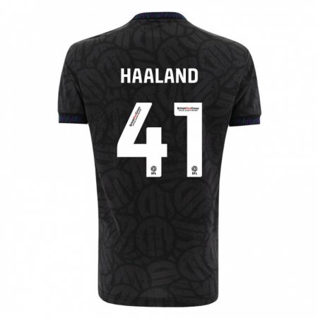 Kandiny Hombre Camiseta Benedicte Haaland #41 Negro 2ª Equipación 2023/24 La Camisa Chile