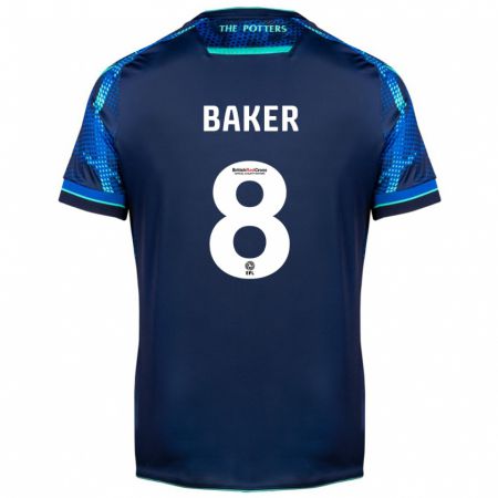 Kandiny Hombre Camiseta Lewis Baker #8 Armada 2ª Equipación 2023/24 La Camisa Chile