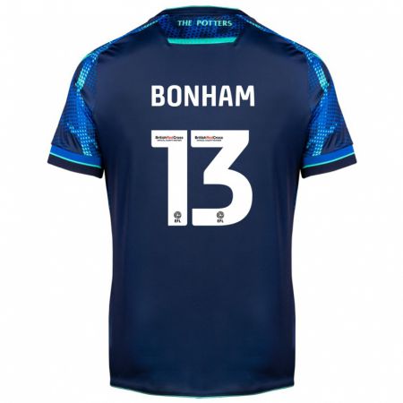 Kandiny Hombre Camiseta Jack Bonham #13 Armada 2ª Equipación 2023/24 La Camisa Chile