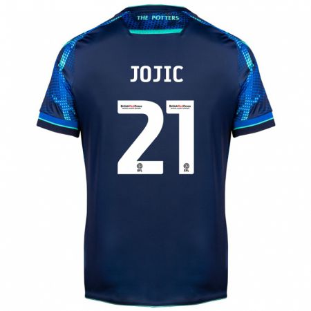 Kandiny Hombre Camiseta Nikola Jojic #21 Armada 2ª Equipación 2023/24 La Camisa Chile