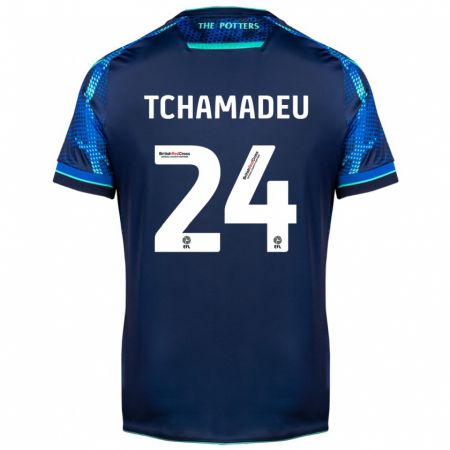 Kandiny Hombre Camiseta Junior Tchamadeu #24 Armada 2ª Equipación 2023/24 La Camisa Chile
