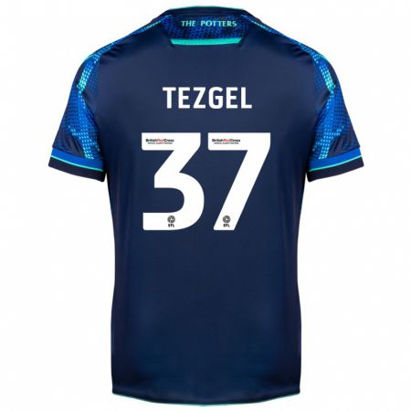Kandiny Hombre Camiseta Emre Tezgel #37 Armada 2ª Equipación 2023/24 La Camisa Chile