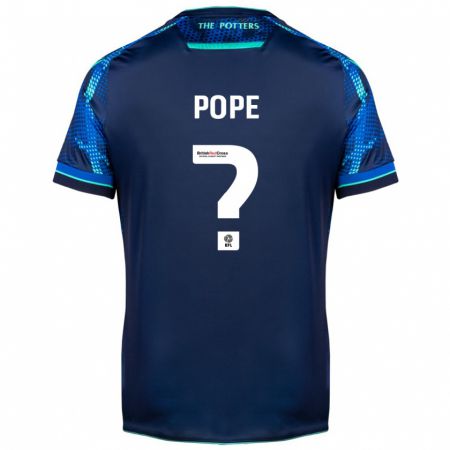 Kandiny Hombre Camiseta Ollie Pope #0 Armada 2ª Equipación 2023/24 La Camisa Chile