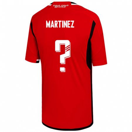 Kandiny Hombre Camiseta Iván Martínez #0 Rojo 2ª Equipación 2023/24 La Camisa Chile