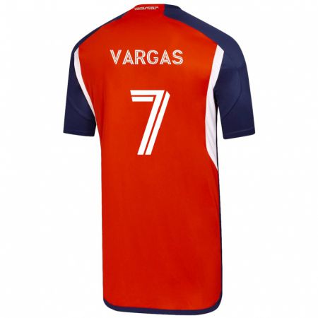 Kandiny Hombre Camiseta Jeisson Vargas #7 Blanco 2ª Equipación 2023/24 La Camisa Chile