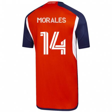 Kandiny Hombre Camiseta Marcelo Morales #14 Blanco 2ª Equipación 2023/24 La Camisa Chile