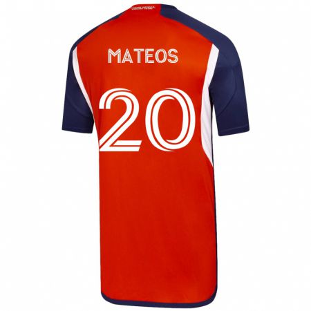 Kandiny Hombre Camiseta Federico Mateos #20 Blanco 2ª Equipación 2023/24 La Camisa Chile