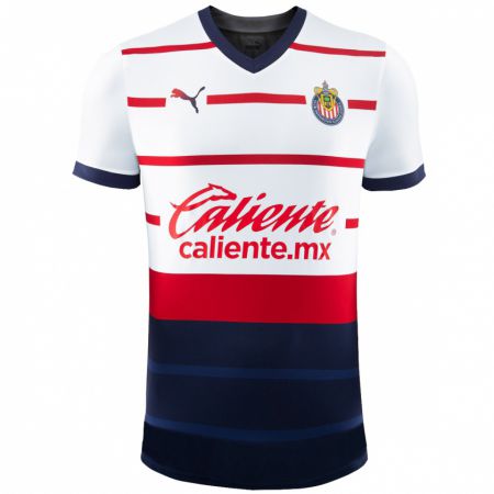 Kandiny Hombre Camiseta Gerson Gutiérrez #375 Blanco 2ª Equipación 2023/24 La Camisa Chile