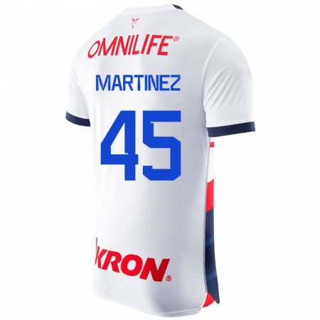 Kandiny Hombre Camiseta Raúl Martínez #45 Blanco 2ª Equipación 2023/24 La Camisa Chile