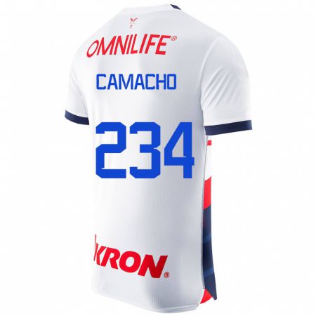 Kandiny Hombre Camiseta Xandor Camacho #234 Blanco 2ª Equipación 2023/24 La Camisa Chile