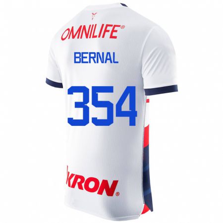 Kandiny Hombre Camiseta Carlos Bernal #354 Blanco 2ª Equipación 2023/24 La Camisa Chile