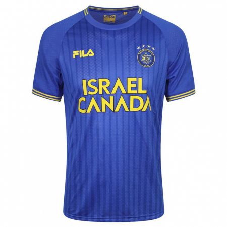 Kandiny Hombre Camiseta Yuval Kfir #0 Azul 2ª Equipación 2023/24 La Camisa Chile