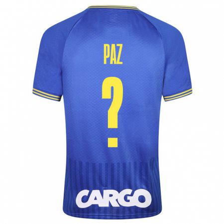 Kandiny Hombre Camiseta Jonathan Paz #0 Azul 2ª Equipación 2023/24 La Camisa Chile
