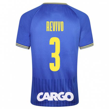 Kandiny Hombre Camiseta Roy Revivo #3 Azul 2ª Equipación 2023/24 La Camisa Chile