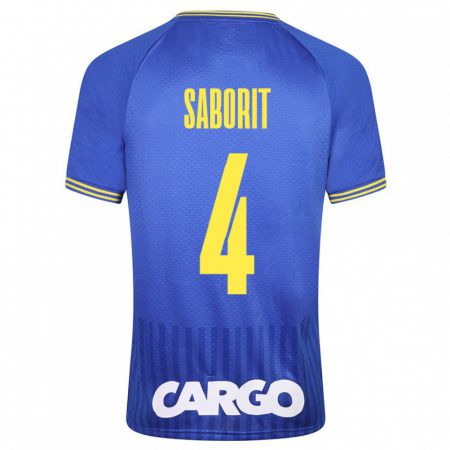 Kandiny Hombre Camiseta Enric Saborit #4 Azul 2ª Equipación 2023/24 La Camisa Chile