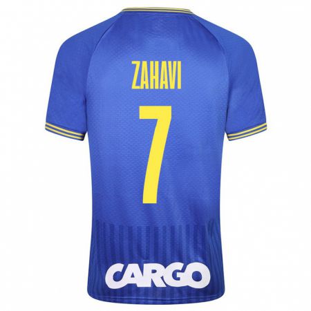 Kandiny Hombre Camiseta Eran Zahavi #7 Azul 2ª Equipación 2023/24 La Camisa Chile