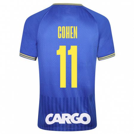 Kandiny Hombre Camiseta Yonatan Cohen #11 Azul 2ª Equipación 2023/24 La Camisa Chile