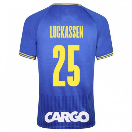Kandiny Hombre Camiseta Derrick Luckassen #25 Azul 2ª Equipación 2023/24 La Camisa Chile