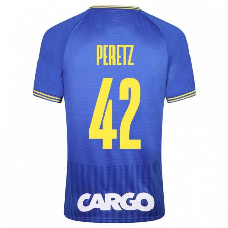 Kandiny Hombre Camiseta Dor Peretz #42 Azul 2ª Equipación 2023/24 La Camisa Chile