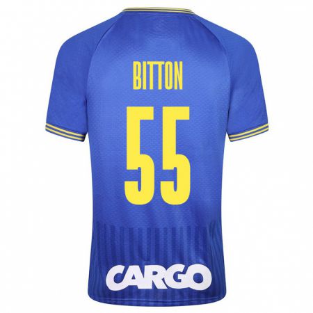 Kandiny Hombre Camiseta Nir Bitton #55 Azul 2ª Equipación 2023/24 La Camisa Chile