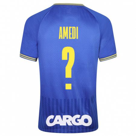 Kandiny Hombre Camiseta Roei Amedi #0 Azul 2ª Equipación 2023/24 La Camisa Chile