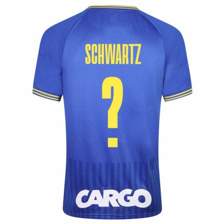 Kandiny Hombre Camiseta Noam Schwartz #0 Azul 2ª Equipación 2023/24 La Camisa Chile
