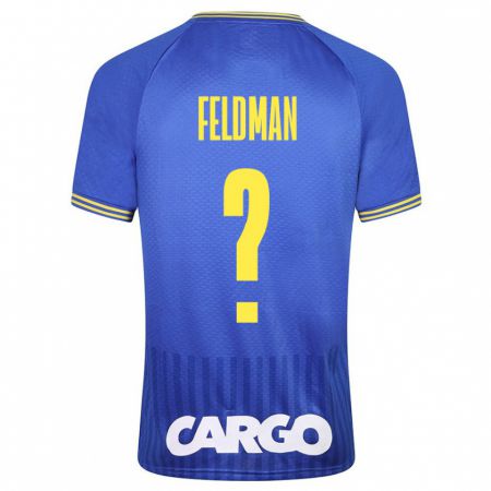 Kandiny Hombre Camiseta Ron Feldman #0 Azul 2ª Equipación 2023/24 La Camisa Chile
