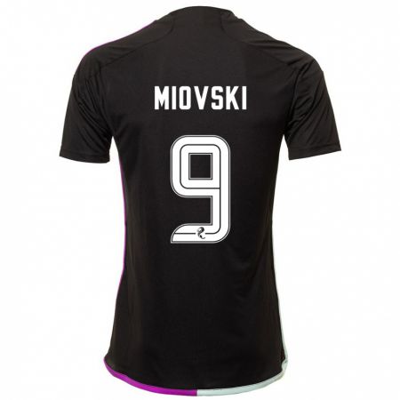 Kandiny Hombre Camiseta Bojan Miovski #9 Negro 2ª Equipación 2023/24 La Camisa Chile