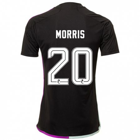 Kandiny Hombre Camiseta Shayden Morris #20 Negro 2ª Equipación 2023/24 La Camisa Chile