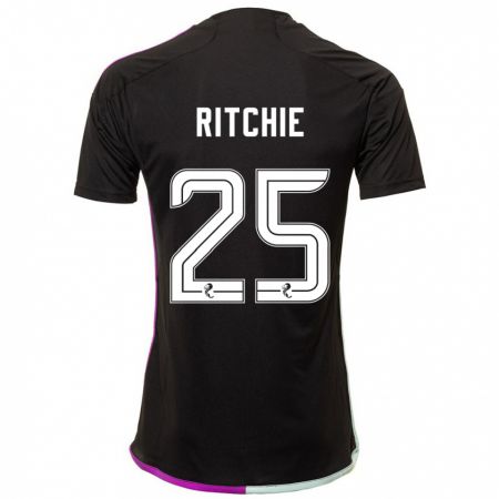 Kandiny Hombre Camiseta Tom Ritchie #25 Negro 2ª Equipación 2023/24 La Camisa Chile