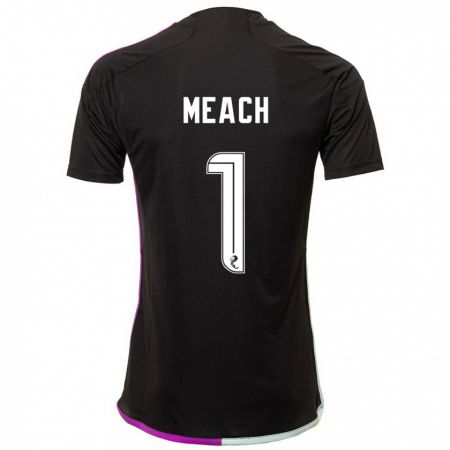 Kandiny Hombre Camiseta Aaliyah-Jay Meach #1 Negro 2ª Equipación 2023/24 La Camisa Chile