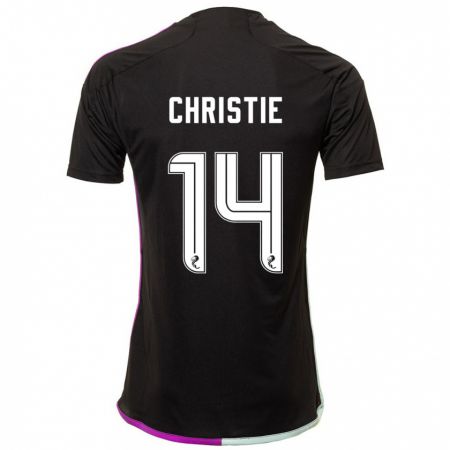 Kandiny Hombre Camiseta Mya Christie #14 Negro 2ª Equipación 2023/24 La Camisa Chile