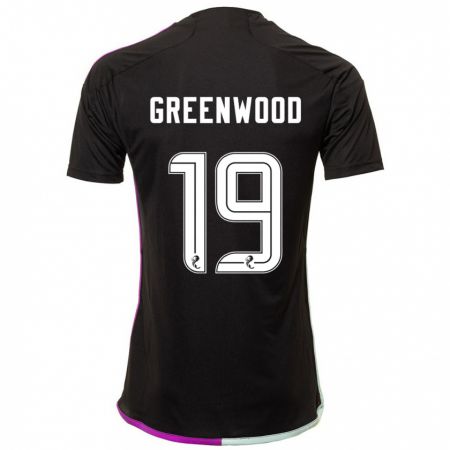 Kandiny Hombre Camiseta Brodie Greenwood #19 Negro 2ª Equipación 2023/24 La Camisa Chile