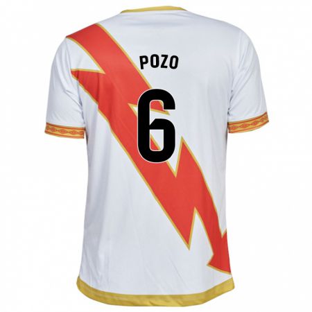Kandiny Mujer Camiseta José Pozo #6 Blanco 1ª Equipación 2023/24 La Camisa Chile
