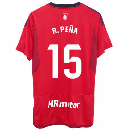 Kandiny Mujer Camiseta Rubén Peña #15 Rojo 1ª Equipación 2023/24 La Camisa Chile