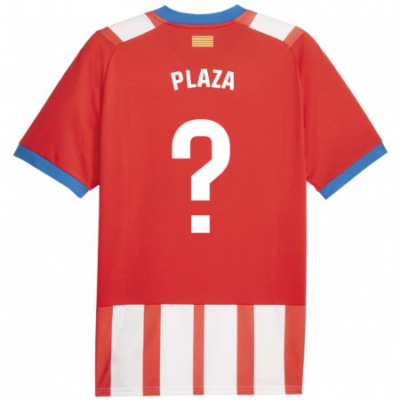 Kandiny Mujer Camiseta Nacho Plaza #0 Rojo Blanco 1ª Equipación 2023/24 La Camisa Chile