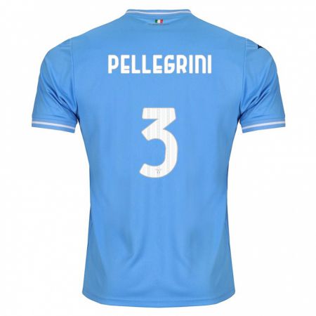 Kandiny Mujer Camiseta Luca Pellegrini #3 Azul 1ª Equipación 2023/24 La Camisa Chile