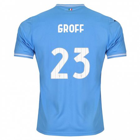 Kandiny Mujer Camiseta Chiara Groff #23 Azul 1ª Equipación 2023/24 La Camisa Chile