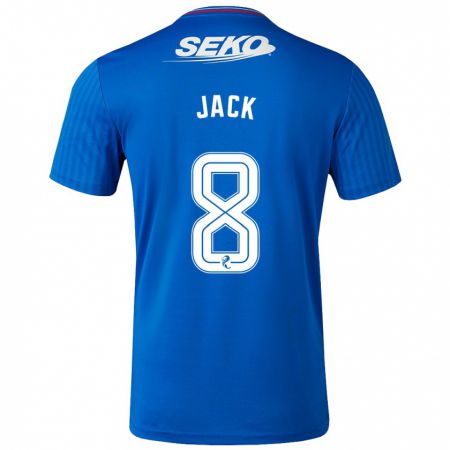 Kandiny Mujer Camiseta Ryan Jack #8 Azul 1ª Equipación 2023/24 La Camisa Chile