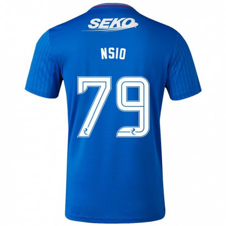 Kandiny Mujer Camiseta Paul Nsio #79 Azul 1ª Equipación 2023/24 La Camisa Chile