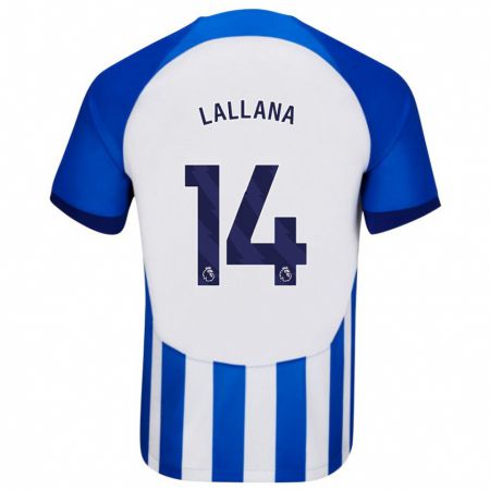 Kandiny Mujer Camiseta Adam Lallana #14 Azul 1ª Equipación 2023/24 La Camisa Chile