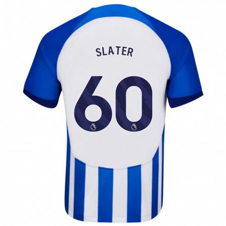 Kandiny Mujer Camiseta Jacob Slater #60 Azul 1ª Equipación 2023/24 La Camisa Chile