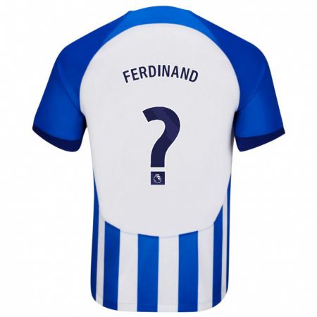 Kandiny Mujer Camiseta Lorenz Ferdinand #0 Azul 1ª Equipación 2023/24 La Camisa Chile