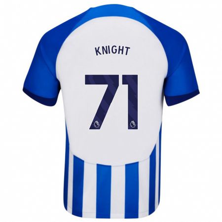 Kandiny Mujer Camiseta Joe Knight #71 Azul 1ª Equipación 2023/24 La Camisa Chile