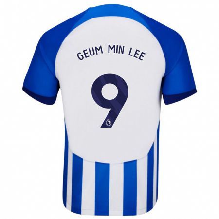 Kandiny Mujer Camiseta Lee Geum-Min #9 Azul 1ª Equipación 2023/24 La Camisa Chile