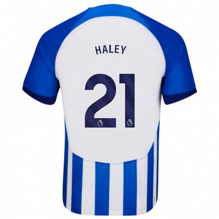 Kandiny Mujer Camiseta Madison Haley #21 Azul 1ª Equipación 2023/24 La Camisa Chile