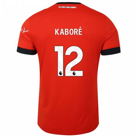 Kandiny Mujer Camiseta Issa Kaboré #12 Rojo 1ª Equipación 2023/24 La Camisa Chile