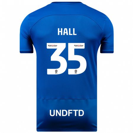 Kandiny Mujer Camiseta George Hall #35 Azul 1ª Equipación 2023/24 La Camisa Chile