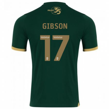 Kandiny Mujer Camiseta Lewis Gibson #17 Verde 1ª Equipación 2023/24 La Camisa Chile