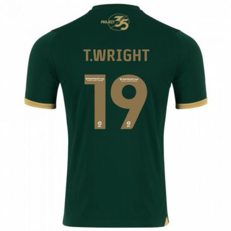 Kandiny Mujer Camiseta Tyreik Wright #19 Verde 1ª Equipación 2023/24 La Camisa Chile